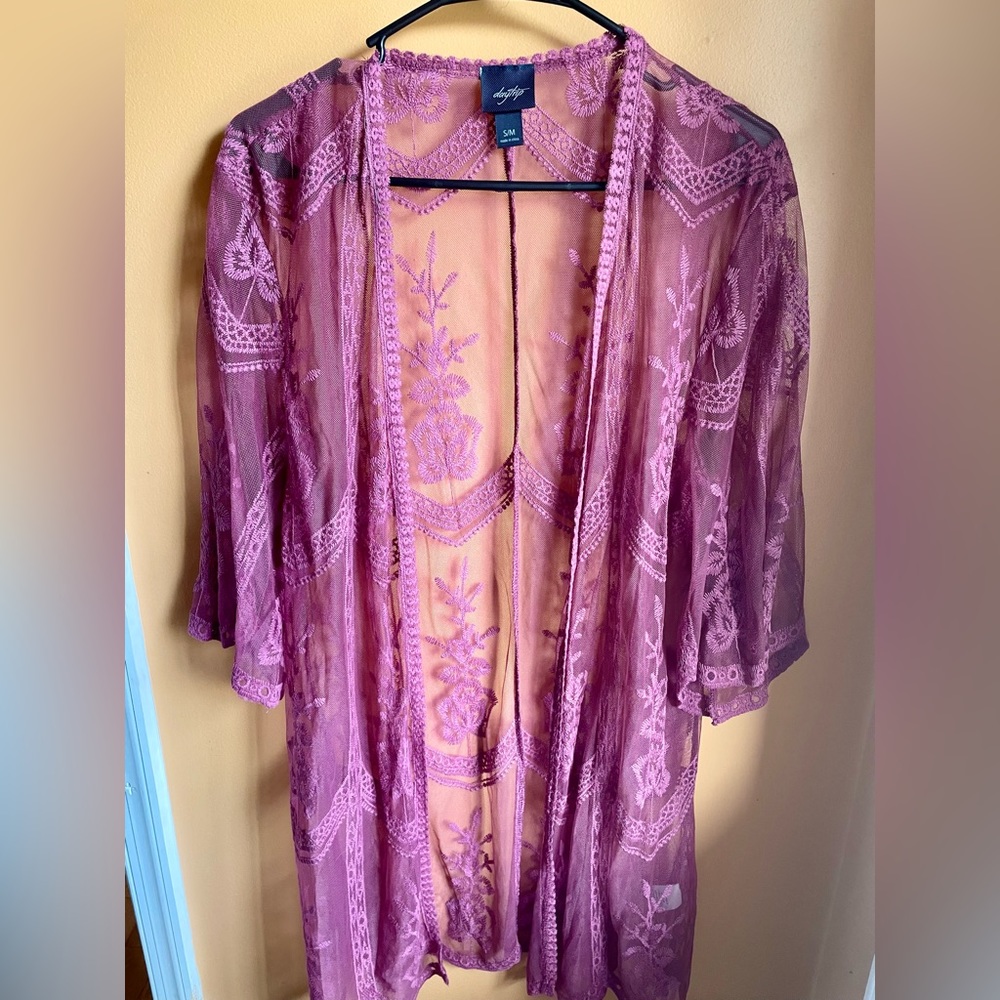 Floral crochet kimono - size S/M - Picture 2 of 2